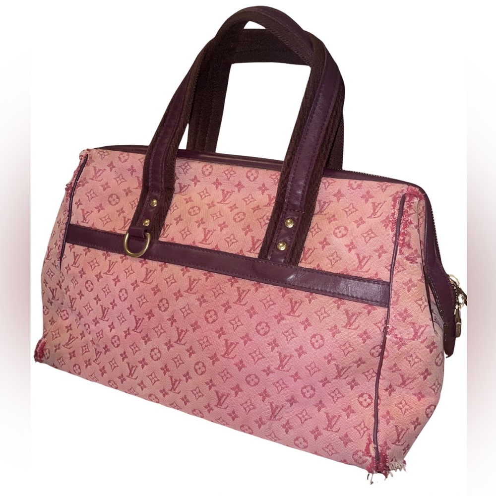Authentic Louis Vuitton Mini Lin Josephine Monogram Bordeaux Handbag – GM